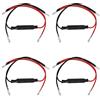 EPLZON 12V 10W Moto LED Indicatore di direzione Indicatore resistore Adattatore per resistenza di carico Moto Adattatore Flash Fix Error per moto (confezione da 4 pezzi)