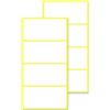 TownStix 100 Pezzi, 80 x 40 mm, Etichette Adesive Bianche Grande