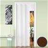 Forte Porta a Soffietto Luciana in PVC, Resistente agli urti, Riducibile, Kit completo, L88,5 x H214 cm, Noce Pastello