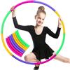 TaimeiMao Hula Hoop per Bambini, Hula Hoop Fitness, Cerchio di Fitness Rimovibile Splicing 8 Sezioni, Cerchio Ginnastica Ritmica, Hula Hoop per Ginnastica da Dimagrire, Danza, Giochi