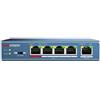 HikVision DS-3E0105P-E Switch serie 5 Pro, 4 porte Poe unmanaged 10/100Mbps non gestite Hikvision