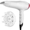 Remington Asciugacapelli 2400W - Generatore di Ioni per morbidezza e elimina effetto crespo - funzione turbo 90 km/h, incluso 2 accessori, 3 livelli di riscaldamento, D5226