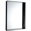 Kartell Only Me Specchio Rettangolare, Nero, 50x70 cm