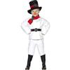 SMIFFYS Snowman Costume, White, with Top, Trousers, Hat, Scarf, Belt & Carrot Nose (S)