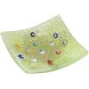 Sospiri Venezia Svuotatasche Albero della Vita in Vetro di Murano Murrine e Oro Idea Regalo Piatto Vassoio Decorativo Made Italy Portaoggetti Soprammobile Bomboniere Cerimonia 9x9 cm