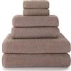 Top Towel - Combinazione - 2 Asciugamani da Bidet o Viso - 2 Asciugamani da Lavabo o Mani + 2 Asciugamani da Doccia - Set di Asciugamani - Asciugamani da Bagno 100% Cotone
