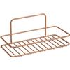 Metaltex serie Reflex Copper - Mensola rettangolare 1 piano, 26 x 11 x 13 cm