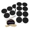 Adsamm® / 80 x feltrini autoadesivi/Nero/ø 60 mm/Rotondo/piedini per mobili in feltro da 3.5 mm di spessore/pad protettivi per arredi