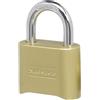 Master Lock Lucchetto a combinazione ripristinabile, 2 pollici di larghezza, Ottone