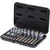 KS Tools 911.4301-1 Serie di Chiavi a Bussola e Inserti TX, 30 Pezzi, 1/4+3/8+1/2