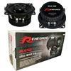 Renegade 2 RENEGADE RX42 altoparlanti coassiali a 2 vie da 4 10,00 cm 100 mm 60 watt rms 120 watt max impedenza 4 ohm 92 db spl per auto neri, a coppia