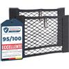 Upgrade4cars Rete Portaoggetti da Bagagliaio | 2 x Porta Oggetti per Auto 40 x 25 cm | Organizer Tasca per Baule Universale & Elastica | Accessori Interni Gadget