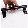 KAFENDA Maniglia in lega di alluminio Porta scorrevole per balcone Maniglia per porta scorrevole Maniglia per porta da giardino Maniglia montata lateralmente con viti di montaggio (black)