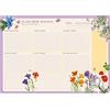 Grupo Erik: Planning da Tavolo A3 Wild Flowers in portoghese | Planner settimanale 29,7 x 42 cm con 54 fogli a strappo, Agenda Organizer, Weekly Planner o Calendario Planner da scrivania