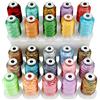 New brothread 25 MultiColori poliestere filo di ricamo macchina 500M(550Y) / bobina Per Brother/Babylock/Janome/Singer/Pfaff ricami e cuciture macchina Colori Assortiti