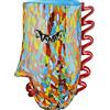 GILDE GLAS art Vaso decorativo in vetro, multicolore, altezza 30 cm