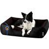 BedDog® Lupi Letto per Cane/Gatto Cuccia S Fino a XXXL, 24 Colori a Scelta, Cuscino per Cane, Divano per Cane, Cestino per Cane, Nero/Marrone L