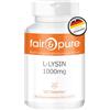 Fair & Pure® - L-Lisina 1000mg - 120 compresse - altamente dosato - vegan