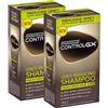 PROMOO Just For Men Control GX - Shampoo riducente per capelli grigi, con olio di cocco e aloe vera, nuova formula migliorata, tutte le sfumature, 118 ml x 2 unità - Pack Promoo