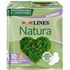 FATER SpA LINES NATURA ASSORBENTI ULTRA GIORNO CON ALI BIODEGRADABILI 10+2 PEZZI
