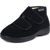 Aerosoft Stivali Stretch 13 Donna Uomo Pantofole Antiscivolo Chiusura a Strappo Plantare Estraibile (Nero, 42)