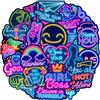 AIRNOGO Adesivi Frasi Motivazionali 100 Fogli Stickers Neon Bellissimi e Carini, Impermeabili Vinile Adesivi per Scrapbooking Quaderno Journal Bottiglia Acqua Diario Skateboard Computer Portatile Trolley ecc