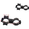 Nabila 1 inch Scope Mount/12 Gauge Mag Tube for 25.4mm Flashlight Mount Dual Ring for Rifle[2 Pack]