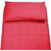 Lingerie Shop Lenzuola Cotone Puro Matrimoniale 100% Tinta Unita Sotto Sopra 2 Federe Vari Colori (Rosso, Matrimoniale)