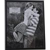 DRW Set di 2 portafoto per fotografia da 20 x 25 cm in alluminio nero 21,8 x 26,8 x 2 cm