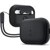 Spigen Cover Silicone Fit Compatibile con AirPods Pro 2 (AirPods 2nd Generazione 2023/2022) - Nero
