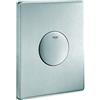 Grohe, Piastra di azionamento per cassette di risciacquo ad incasso Skate 156 x 197 mm, con interruttore a pulsante, acciaio inox, 38445SD0