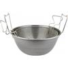 Gamma Service Friggitrice ILSA in ferro spazzolato con cestello in rete metallica 42 cm