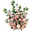 DRW - Centrotavola con Fiori per cementerio Santos con Coppa in tonalità Rosa, 60 x 45 cm