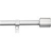Amazon Basics Bastone per tenda estensibile con terminali a cappuccio, diametro 19 mm, da 183 a 366 cm, nichel