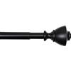 Amazon Basics Bastone per tenda estensibile con terminali a urna, da 91 a 183 cm, nero