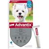 Advantix® Spot-on antiparassitario per Cani da 4 kg a 10 Kg, 6 pipette da 1 ml. Elimina zecche, pulci, pidocchi e larve di pulce in casa. Protegge da zanzare, pappataci e rischio di leishmaniosi.