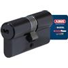 ABUS Cilindro profilato D6XBL 40/45 con scheda codice e 5 chiavi - 96807 - nero