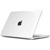 TECOOL Cover per MacBook Pro 16 Pollici M4 M3 M2 M1 Pro Max 2021-2024 (A3403 A3186 A2991 A2780 A2485), Custodia Rigida Protettiva Sottile in Plastica Superficie Liscia, Cristallo Trasparente