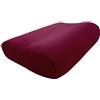 Edda Lux Federa adatta al Tempur Shape QUEEN e Tempur Original QUEEN cuscino cervicale (61 x 31 cm) S, M, L e XL, in morbido jersey di 100% cotone, Borgogna