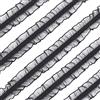 FINGERINSPIRE Nastro in pizzo nero con doppia increspatura, 20 m, 20 mm, bordo elastico plissettato, per abiti, colletti, maniche, decorazione e confezioni regalo