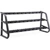Diamond Fitness Rastrelliera Porta Manubri 3 Ripiani - Capacità 30 Manubri
