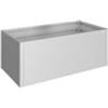 Biohort Aiuola rialzata da esterno argento metallizzato, misura 2x1 - biohort
