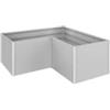 Biohort Aiuola rialzata da esterno argento metallizzato, misura l2x1 - biohort