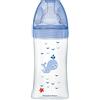 Dodie, Biberon Anticolica Sensation+, Mare, Tettarella Piatta, Flusso, da 0 a 6 mesi, 270 Ml