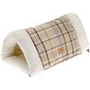Ferplast Casetta Gatto Igloo tessuto pelliccia ecologica lavabile effetto sonoro
