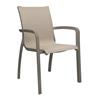 GROSFILLEX Offerta Sunset poltrona struttura grigio platinium telo beige chiné t33 (minimo 16 pezzi)