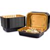 CONTITAL AS221530 Eclipse oro/nero vaschetta 4 porzioni mm 236x185x49h 50 pezzi