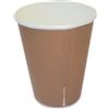 SCATOLIFICIO DEL GARDA Bicchiere cappuccino cartoncino Brown 12oz 50 pezzi monouso