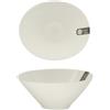 LIONESS B & B White ciotola conica ovale cm 28,8x24,3x12,4 (minimo 4 pezzi)
