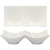 LIONESS B & B White ciotola doppia cm 24,8x12,2x6 (minimo 3 pezzi)